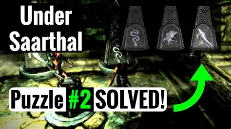 Once he breathes his last, take the key. . Skyrim under saarthal puzzle